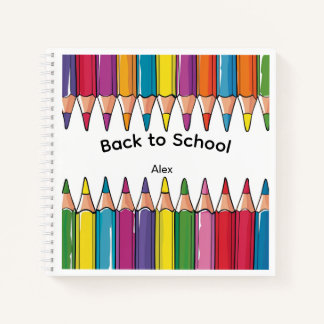Cuaderno personalizado de vuelta al cole con lápic