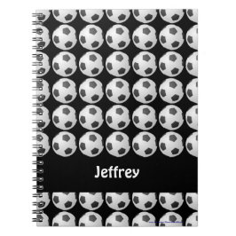 Cuaderno personalizado del balón de fútbol