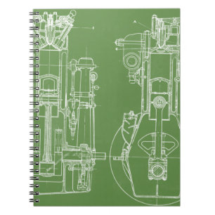CUADERNO PERSONALIZADO DEL BLANCO DEL MODELO DEL VINTAGE