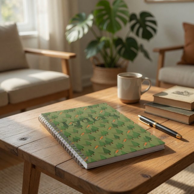 Cuaderno Personalizado del Bosque Rústico  (Subido por el creador)