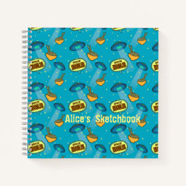 Cuaderno Personalizado del cielo de la noche de los fideos 