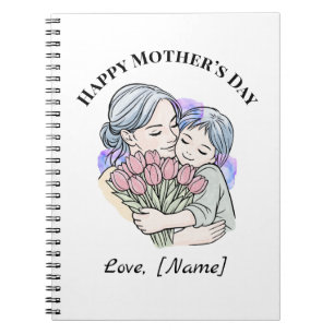 Cuaderno personalizado del Día de la Madre para Ma