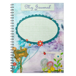 Cuaderno Personalizado del Diario Clear Clue Whimsey