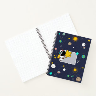 Cuaderno Personalizado del espacio ultraterrestre para el A