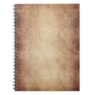 Cuaderno Personalizado del fondo del papel de la antigüeda