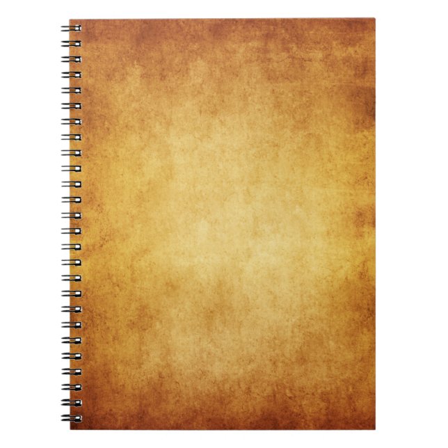 Cuaderno Personalizado del fondo del papel de la antigüedad (Frente)