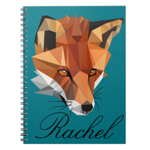 Cuaderno Personalizado del Fox del polígono
