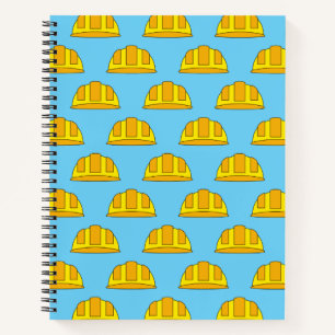 Cuaderno Personalizado del Gorra duro amarillo