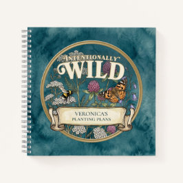 Cuaderno personalizado del jardín de polinizadores