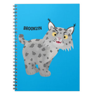 Cuaderno Personalizado del lince del bobcat medio