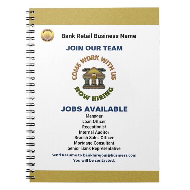 Cuaderno Personalizado del logotipo de la Ayuda para la con (Frente)