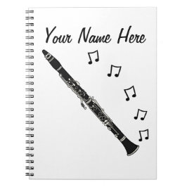 Cuaderno Personalizado del maestro de música Clarinetista