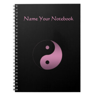 Cuaderno personalizado del símbolo de Yin Yang
