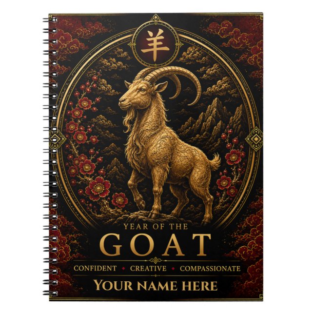 Cuaderno Personalizado del Zodiaco del Año de la C (Frente)