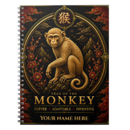 Cuaderno Personalizado del Zodiaco del Año del Mon