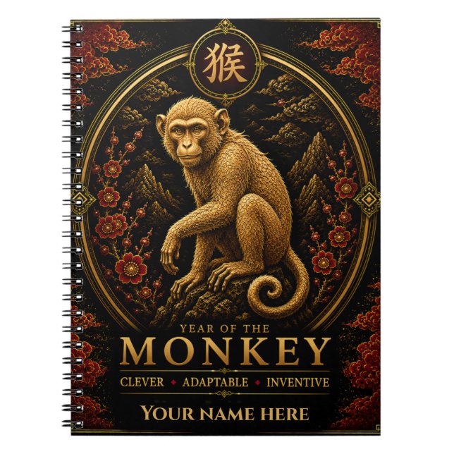 Cuaderno Personalizado del Zodiaco del Año del Mon (Frente)