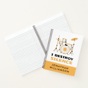 Cuaderno Personalizado Destruyo el divertido tambor del sil