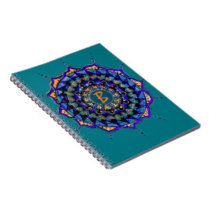 Cuaderno Personalizado Diseño inicial de Mandala