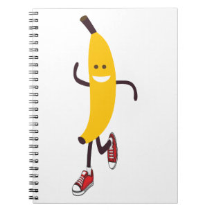 Cuaderno Personalizado divertida que maneja banana