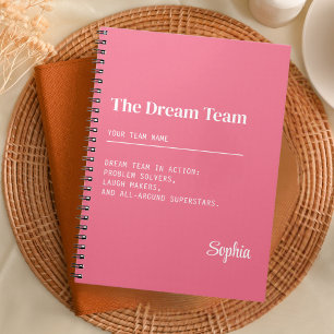 Cuaderno Personalizado Dream Team Corporate Coworker Teamwo