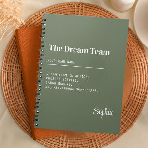Cuaderno Personalizado Dream Team Corporate Coworker Teamwo