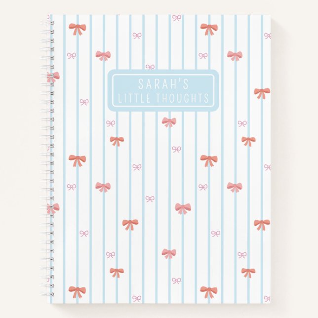 Cuaderno Personalizado Dulces Recuerdos de Cinta (Anverso)