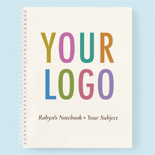 Cuaderno Personalizado Ecru 8.5x11 con Logo y Nomb