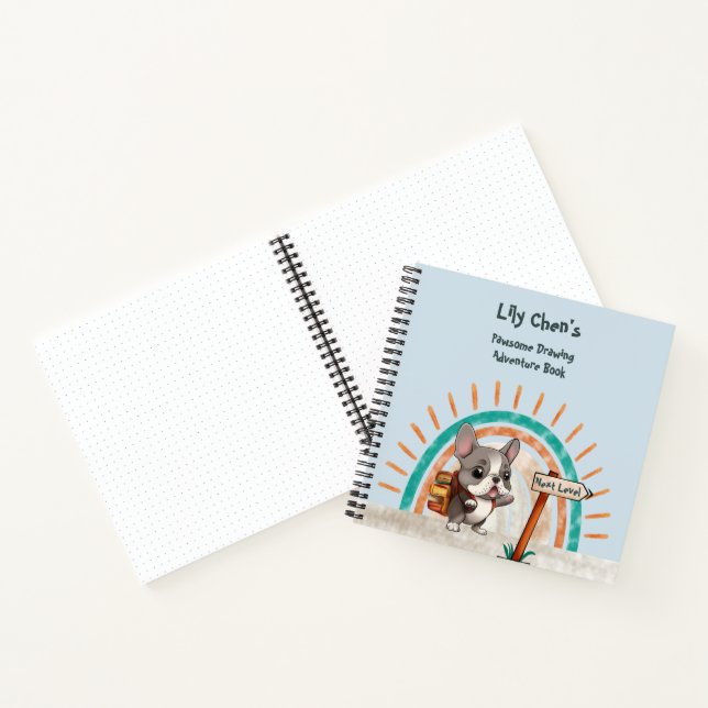 Cuaderno Personalizado educada Bulldog francés de vuelta a  (Interior)