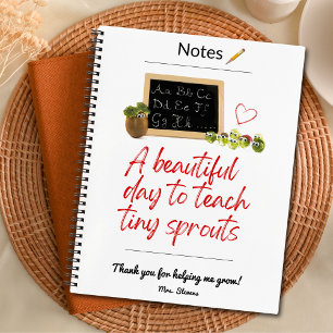 Cuaderno PERSONALIZADO educador de la apreciación del profe