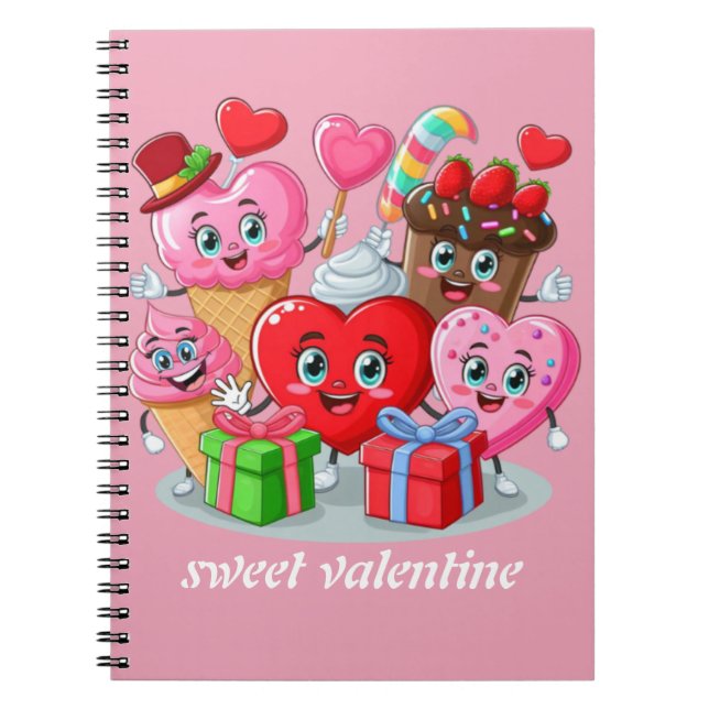 Cuaderno Personalizado el día de San Valentín de amigos de  (Frente)