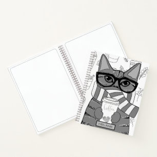 Cuaderno Personalizado el Gato y el Café
