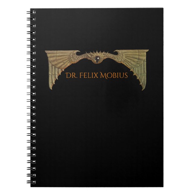 Cuaderno Personalizado el ojo volador de ciencia ficción (Frente)