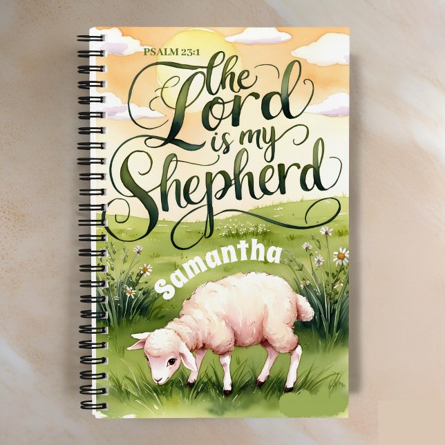 Cuaderno Personalizado El Señor es mi Pastor Journal (Subido por el creador)