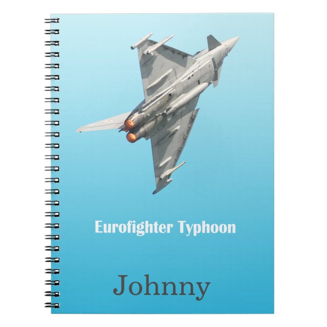 Cuaderno Personalizado el tifón Eurofighter (Frente)