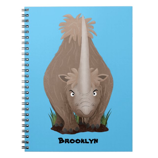 Cuaderno Personalizado elasmotherium rinoceronte (Frente)