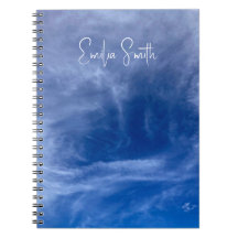Cuaderno Personalizado Elegante Azul Cielo