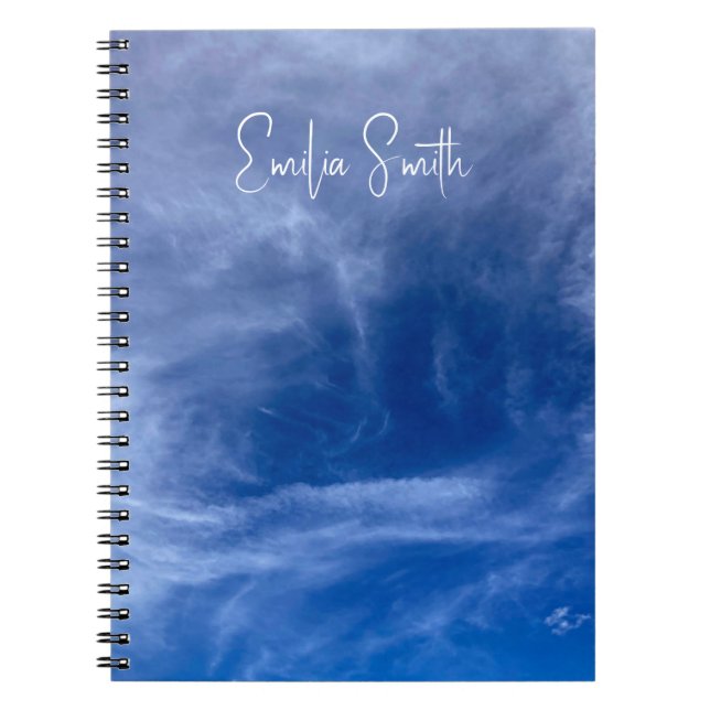 Cuaderno Personalizado Elegante Azul Cielo (Frente)