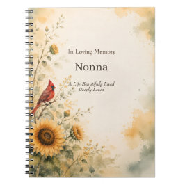 Cuaderno Personalizado En Memoria Amorosa | Funera