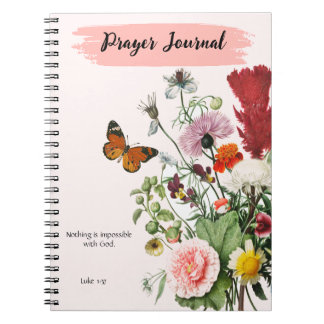 Cuaderno PERSONALIZADO Escritura Verse Luke 1:37 - Revista