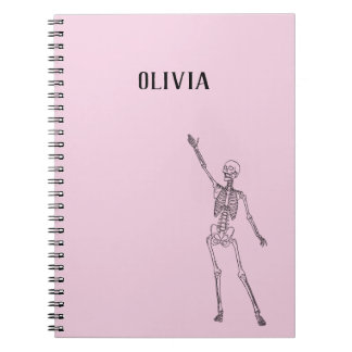 Cuaderno Personalizado Esqueleto Feliz