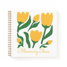 Cuaderno Personalizado Estético de Tulipanes Amari