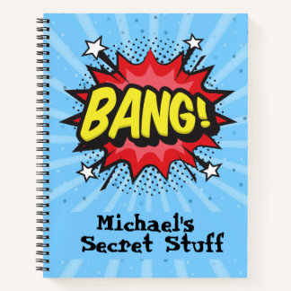 Cuaderno personalizado estilo cómic arte pop