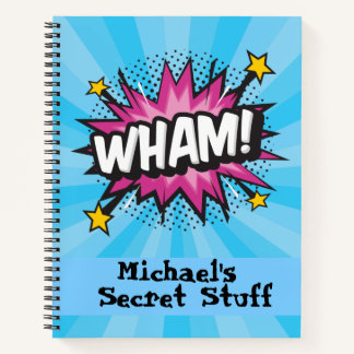 Cuaderno personalizado estilo cómic arte pop