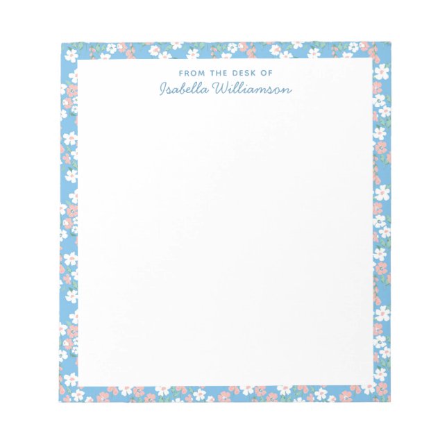 Cuaderno Personalizado Estilo Granja Floral Acuare (Frente)