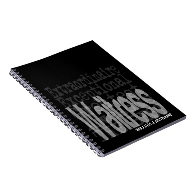 Cuaderno Personalizado Extraordinaria de camarera (Lado Derecho)