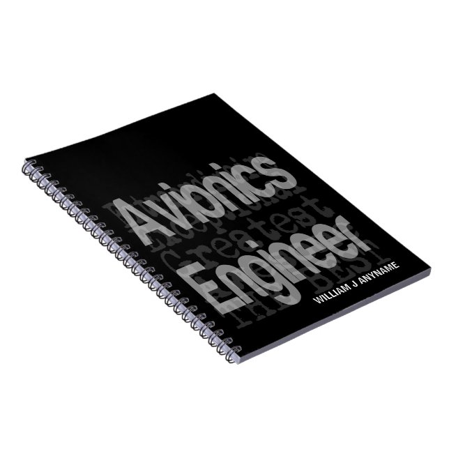 Cuaderno Personalizado Extraordinario de Ingeniería Aviónic (Lado Derecho)