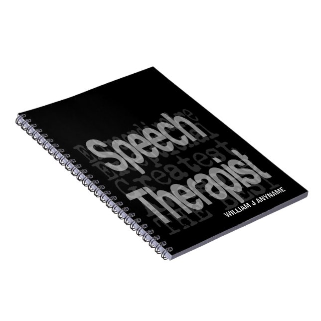 Cuaderno Personalizado Extraordinario de Terapia del Discur (Lado Derecho)