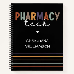 Cuaderno Personalizado Farmacia Tecnología Retro Técnico Fa
