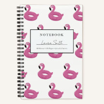 Cuaderno Personalizado Flamingo Rosa Flotador de P