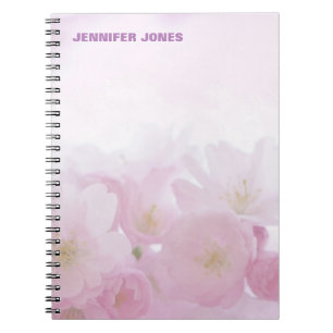 Cuaderno Personalizado Floral Femenino Lindo Moderno Profes